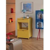 ราคา THANI.SPACE ตู้ข้าง โต๊ะข้างมีล้อ รุ่น ROLLY เหลือง (12770469)