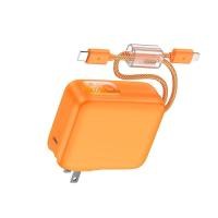 ราคา [ NEW ประกันศูนย์ 2 ปี ] ALPHA X พาวเวอร์แบงค์ รุ่น ALPC10-35PD Pro ความจุ 10000mAh แบตสำรอง ( By Melonthai ) Hermes Orange (12791137)