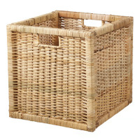 ราคา IKEA ตะกร้า หวายแท้ สีขาว 32x34x32 cm BRANAS RABBLA หวาย 32x34x32 (12772491)