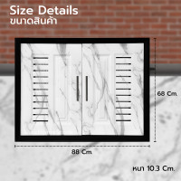 ราคา MAXHomeStore บานซิงค์ Max สีขาวลายหิน วงกบดำ บานซิงค์คู่ บานซิงค์เดี่ยว บานแก๊ส บานคู่ (12772525)