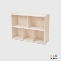 ราคา OF A KID ชั้นวางของ 5 ช่อง (มีแผ่นหลัง) 5-Section cabinet (with back) (12793101)
