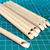 ราคา Jaak trang หลอดไม้ไผ่ ดูดน้ำมะพร้าว ปลายแหลม ยาว 13 cm แพค 100 อัน normal (12762396)