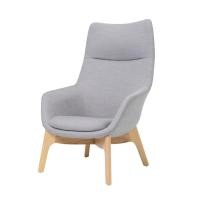 ราคา Modernform เก้าอี้พนักพิงสูง ARCHINI รุ่น FLY-CH08 ขาไม้จริง หุ้มผ้า เทา (12789415)