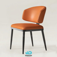 ราคา Wisdom Home เก้าอี้ทานอาหาร Dining Chair รุ่น Sleek สีส้ม ดำ (12774175)