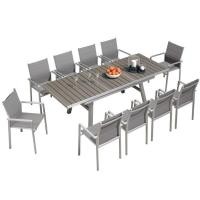 ราคา LONG ISLAND โต๊ะยืดหด 180-240 CM GREY (12744585)