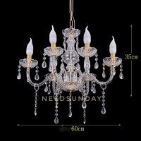 ราคา NEEDSUNDAY โคมไฟคริสตัล โคมไฟระย้า หรูหรา สีขาว-ทอง (12772071)