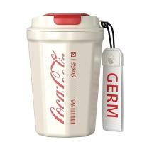 ราคา GERM x COCA COLA แก้วเก็บความเย็น Coffee Cup แก้วน้ําเก็บอุณหภูมิ สเตนเลส 316Lรักษาความร้อนและเย็น 2124VP-CCR White (12788413)