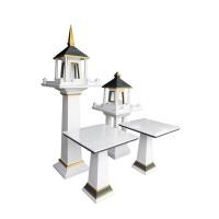 ราคา ร้านศาลพระภูมิดอนคลัง ศาลพระภูมิโมเดิร์น-สีขาวเทาเข้ม | ราคาจากโรงงาน (12788485)