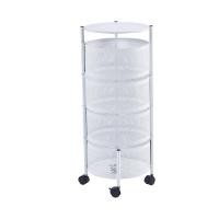 ราคา ANYHOME ชั้นเหล็กใส่ของทรงกลม มีล้อ สีขาว (12802939)