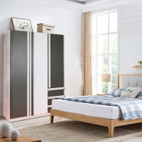 ราคา DELICATO ตู้เสื้อผ้า 2 บาน 3 ลิ้นชัก รุ่น ฟอร่า ขนาด 135x60x200ซม. สีเมเปิ้ล / ผ้าเทา (12775969)