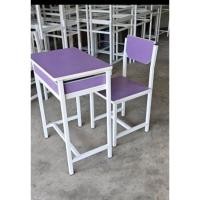 ราคา พรพาราวู้ด โต๊ะ+เก้าอี้นักเรียนไม้ปาติเกิล สีม่วง,อนุบาล (12772011)