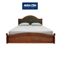 ราคา อัครเจริญ เฟอร์นิเจอรเตียงไม้ยางพาราแท้ 100% รุ่น ALBERTO สวย แข็งแรงทนทาน 6ฟุต KING SIZE (12787820)