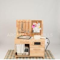 ราคา Peekaboo - Kinder Cooking Station by Arcadia Life Skills School ชุดครัวเด็กเล็กที่ทำอาหารได้จริง ขาว (12760239)