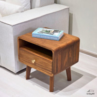 ราคา Living101 - โต๊ะข้างไม้สัก รุ่น Babbler สักธรรมชาติ (Teak) (12760304)