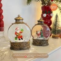 ราคา callingbrown ตะเกียง santa ลูกแก้วหิมะ snowball คริสต์มาส ของตกแต่งคริสต์มาส ตะเกียง santa A (12798826)