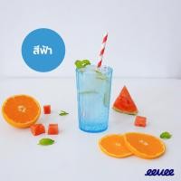 ราคา eevee | แก้วพลาสติกใส "โซดา" 10oz | (3ใบ) PS ฟ้า แพค 3 ใบ (12776255)
