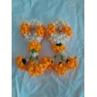 ราคา Uriko Crochet & Knit พวงมาลัยไหมพรม ดอกดาวเรือง สี070จำนวน2พวง (12782490)
