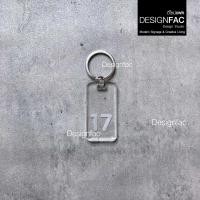 ราคา Designfac,พวงกุญแจเลขห้อง 1-49 พวงกุญแจโรงแรม รีสอร์ท หอพัก พวงกุญแจอะคริลิคใส สไตล์โมเดิร์น มินิมอล 17 (12811101)