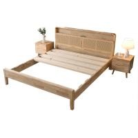ราคา Elife เตียงไม้มินิมอล เตียงรุ่น A052 ไม้โอ๊ค ต้นสน มินิมอล มีที่เก็บของ USB ชาร์จ+ไฟกลางคืนอัจฉริยะ ขนาด 5 ฟุต (12801278)