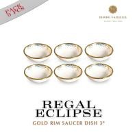 ราคา Dining Vaisselle - Regal Eclipse จานขอบทอง New Bone 7.5" / 8.5" / 10.5" (แพ็ค 4 / 6 / 10 ชิ้น) จานเล็ก 3" Pack6ใบ (12801740)