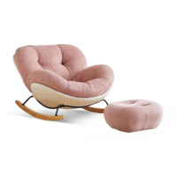 ราคา FairyHouse อาร์มแชร์ เก้าอี้โยก เก้าอี้พักผ่อน SF25-06 โซฟา โซฟาโยก เบาะชมพู เก้าอี้+สตูล (12801815)