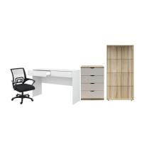 ราคา Koncept Furniture ชุดโต๊ะทำงาน รุ่น Pause & ตู้โชว์กระจกใส Bebby สีไม้อ่อน แบรนด์ KONCEPT FURNITURE (12787015)