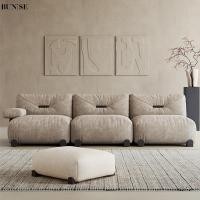 ราคา BUNISE รุ่น Knowa โซฟาผ้าสามที่นั่ง สไตล์วินเทจโมเดิร์น ดีไซน์ตรง วัสดุผ้าเชนิล สำหรับห้องนั่งเล่น ดีไซน์เรียบง่าย Set1 (12783180)