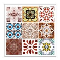 ราคา สติ๊กเกอร์ลายกระเบื้องสไตล์วินเทจสำหรับติดผนัง ขนาด 30 ซม x 30 ซม. จำนวน 6 ชิ้น นอร์ดิคบราว์ HP-7003 (12773986)