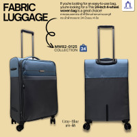 ราคา Marwell (มาร์เวลล์)กระเป๋าเดินทางล้อลากผ้า 4 ล้อ 24 นิ้ว รุ่น MW 82-0125 เทาา/ฟ้า (12778790)