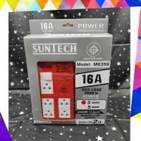 ราคา SUNTECH ชุดปลั๊กพ่วง รุ่นM6359 มอก. แบบ 1 สวิตซ์ 5ช่อง ความยาวสาย 3 ,5 เมตร แดง-3เมตร (12746099)