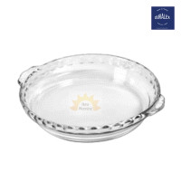ราคา Durarex ถาดแก้วอบเค้กทรงกลมมีมือจับ ขนาด 23 ซม. Cake/Pie pan 23 cm- Clear เข้าเตาอบได้ ไมโครเวฟได้ เครื่องล้างจานได้ (12810206)