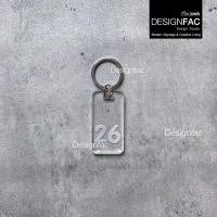 ราคา Designfac,พวงกุญแจเลขห้อง 1-49 พวงกุญแจโรงแรม รีสอร์ท หอพัก พวงกุญแจอะคริลิคใส สไตล์โมเดิร์น มินิมอล 26 (12811110)