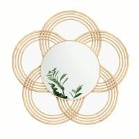 ราคา Corner 43 Decor กระจกหวายติดผนัง Mizuhiki Mirror Natural ธรรมชาติ 4 เเฉก : W78*D76*H3 (12795951)