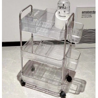 ราคา ÉLVA ชั้นวางของอเนกประสงค์แบบมีล้อ ชั้นวาง Trolley อะคริลิก (12800667)