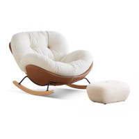 ราคา FairyHouse อาร์มแชร์ เก้าอี้โยก เก้าอี้พักผ่อน SF25-06 โซฟา โซฟาโยก เบาะขาว+น้ำตาล เก้าอี้+สตูล (12801821)