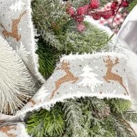 ราคา CHRISTMAS ริบบิ้นคริสต์มาส 6.5 cm. รุ่น CD203-6.5 ( 3 สี ) CHRISTMAS สีเงิน (12811871)