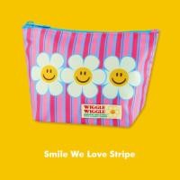 ราคา PP Home Wiggle Wiggle ของแท้ กระเป๋า Pattern Pouch กระเป๋าเครื่องสำอางค์ กระเป๋าใส่ของ กุญแจ กระเป๋าใส่หูฟัง Smile We Love Stripe (12793750)