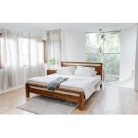 ราคา Signature Once เตียงนอนไม้สัก รุ่น SO-007 สีทีค Mid Century Modern 3.5 ฟุต (12793787)