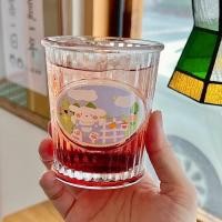ราคา แก้วน้ำ Cat & Puppy ลายน่ารัก แก้วกาแฟ แก้วใส แก้วคาเฟ่ Cafe ถ่ายรูปน่ารัก ของขวัญ gift 71045 Puppy (12774615)