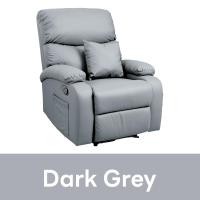 ราคา Pola Polar recliner รีไคลเนอร์ โซฟาปรับนอน โซฟาดูหนัง เก้าอี้พักผ่อน รุ่น Beary Dark Grey (12756394)