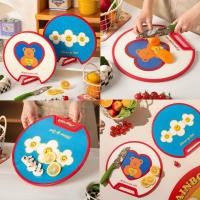 ราคา เขียง ลายน้องหมีและดอกไม้ เขียงหั่นผัก เขียงหั่นผลไม้ เขียงรองหั่น ล้างทำความสะอาดง่าย ของขวัญ น่ารัก น้องหมีและดอกไม้ (12774050)