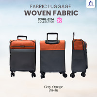 ราคา Marwell (มาร์เวลล์)กระเป๋าเดินทางล้อลากผ้า 4 ล้อ 18 นิ้ว รุ่น MW 82-0124 เทา/ส้ม (12778713)