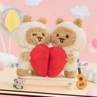 ราคา PP Home พวงกุญแจคู่รักแมวหัวใจ Doggy cat heart plushy keychain พวงกุญแจแมววิเชียรมาศ ตุ๊กตาแมวน่ารัก 46198 ขวา (12776769)