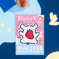 ราคา PP Home แม่เหล็กติดตู้เย็น Maltese Happy Puppy หมามอลทีส ที่ติดตู้เย็น ที่แปะโน้ต ของแต่งบ้าน มอลทีส (12801695)