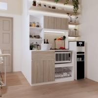 ราคา Kitchen Solutions ตู้ครัว ขนาด 120 ซม. รุ่น PEPPER สีขาวตัดโซลิดโอ๊ค (120x60x180 ซม.) แบรนด์ LOOMS (12802162)