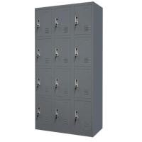 ราคา Decent ตู้ล็อคเกอร์เหล็ก12ช่อง พร้อมสายยู รุ่น 6-3L-B4 (เหล็กหนา0.6มม)สามาร เทา (6-3L-B4) (12790394)