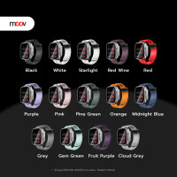 ราคา [แพ็คส่ง 1 วัน] Moov WS02 สาย AppleWatch Series 11 10 9 8 7 6 5 SE 3 2 1 Ultra 3 2 1 แอปเปิ้ลวอช apple watch Pink 38/40/41 mm (12810650)