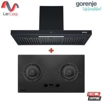ราคา (Gorenje) เครื่องดูดควัน สีดำ WHT94ABG + เตาแก๊ส 2 หัวเตา 75 ซม. รุ่น GHI2BG-TH (12786290)