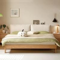 ราคา HARU HOME เตียงนอนไม้โอ๊ค มีเบาะ BE016 ออฟไวท์ 5 ฟุต (12787222)