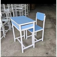ราคา พรพาราวู้ด โต๊ะ+เก้าอี้นักเรียนไม้ปาติเกิล สีฟ้า,ประถม (12772009)